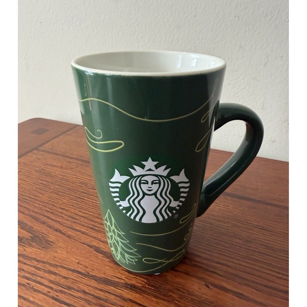 Starbucks Green Tall Holiday Christmas 2020 Logo 16oz. Coffee Tea Mug Cup